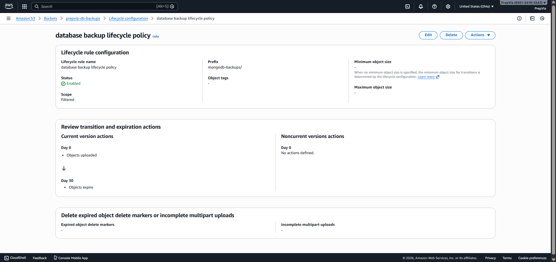 Backup Lifecycle