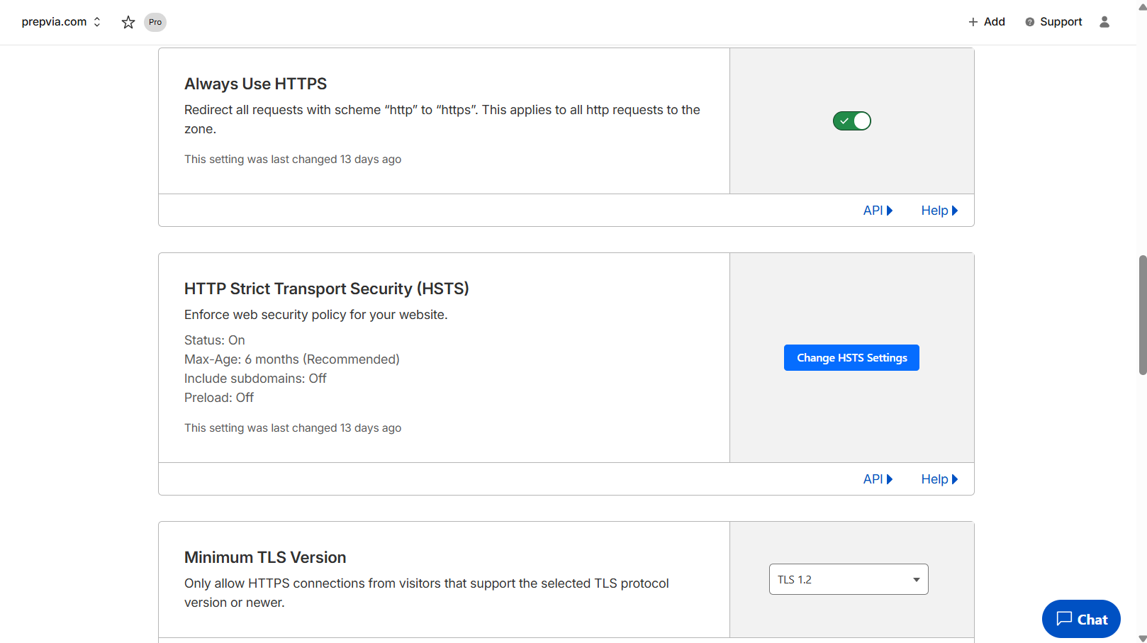 Cloudflare SSL/HSTS