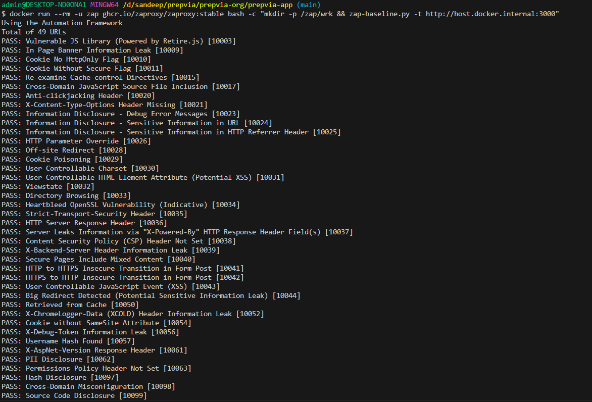 OWASP ZAP Pass